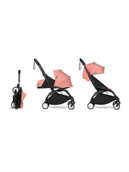 STOKKE - YOYO2 Stroller Black Frame, 6+ Color Pack, 0+ Newborn Pack Newborn version Ginger (Set of 3) (0-4 Years)