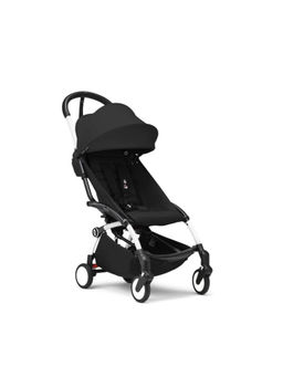 STOKKE - YOYO3 Stroller White Frame With 6+ Color Pack Black (Set of 2) (6 Months-4 Years)