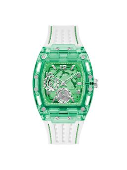 Guess - Phoenix Green Rectangle Dial Analog Men Watch - Gw0499G10 (M)
