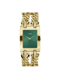 Guess - Mod Heavy Metal Green Rectangle Dial Analog Women Watch - Gw0740L2 (M)