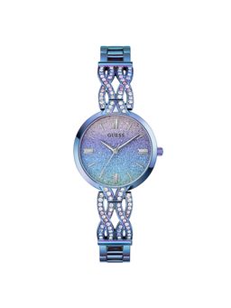 Guess - Coral Blue Round Dial Analog Women Watch - Gw0868L3 (M)