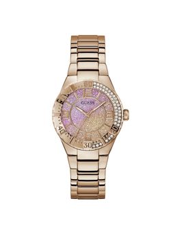Guess - Sangria Pink Round Dial Analog Women Watch - Gw0882L3 (M)