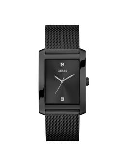 Guess - Clyde Black Rectangle Dial Analog Men Watch - Gw0898G3 (M)