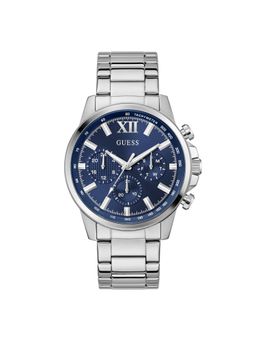 Guess - Walker Navy Blue Round Dial Analog Men Watch - Gw0900G4 (M)