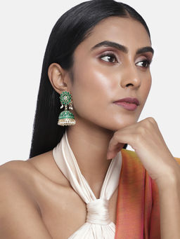 Laida - Gold-Plated Mehendi Function Earrings (Pack of 2)