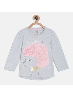 MINI KLUB - Kids Girls Grey Knit Top