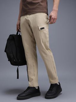 Van Heusen - Solid Beige Trouser