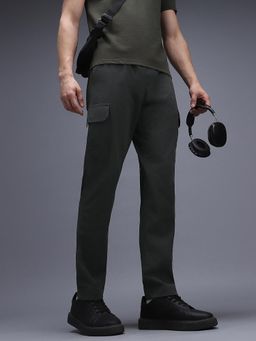 Van Heusen - Black Solid Trackpant