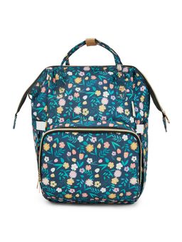 Haus & Kinder Chic Diaper Bag Backpack for New Parents (Capacity-20L) Night Bloom