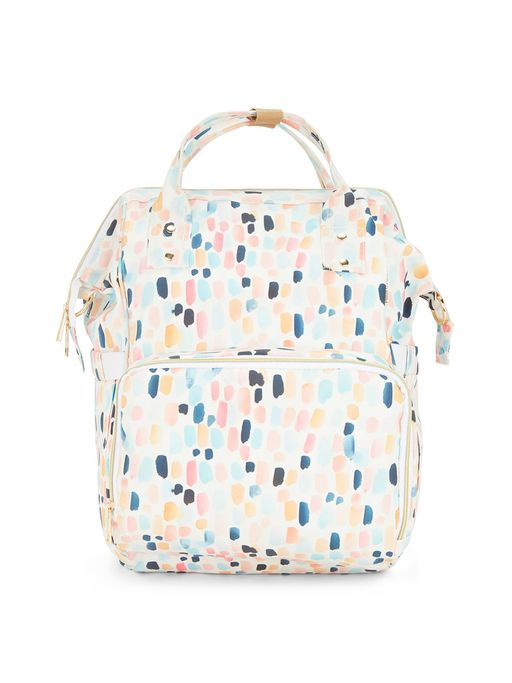 Haus & Kinder Art On Canvas-Chic Diaper Bag Backpack for New Parents (Capacity-20L) Spectrum