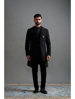 Gargee Designers - Men Gargee Black Designers Viraat Bandhgala with Shirt and Pant