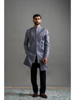Gargee Designers - Men Grey Bandhgala with Pant