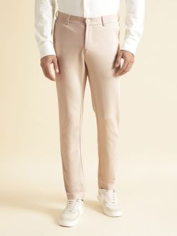 Andamen - Regular Fit Khaki Mens Gold Finish Trouser Reg