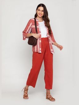 Zink London - Women's Rust Geometric Shrug