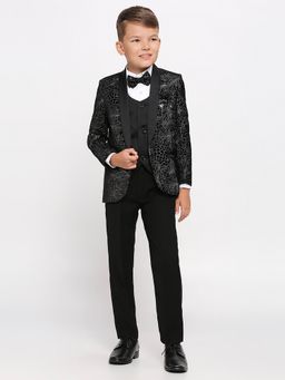 Kids Island - Black Suit with Shirt and Bow Tie (Set of 5)