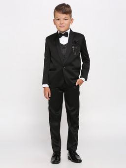 Kids Island - Black Suit with Shirt and Bow Tie (Set of 5)