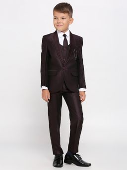 Kids Island - Wine Suit with Shirt and Bow Tie (Set of 5)
