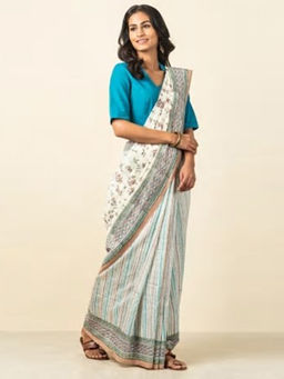 Fabindia - Cotton Silk Printed Sari