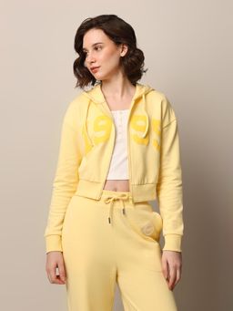 ONLY - Women Regular Fit Yellow Hoodie