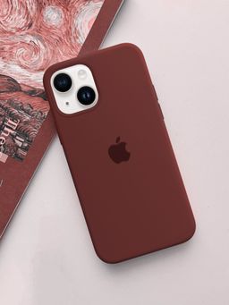 Treemoda - Brown Silicone Case Cover For Iphone