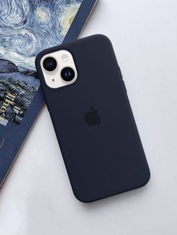 Treemoda - Navy Blue Silicone Case Cover For Iphone