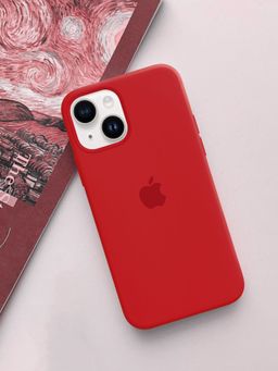 Treemoda - Red Silicone Case Cover For Iphone