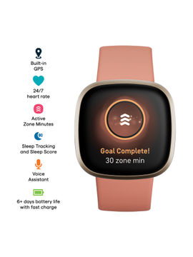 Pink clay fitbit versa 3 clearance
