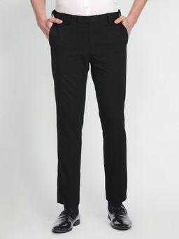 Arrow - Mid Rise Solid Auto Flex Trousers