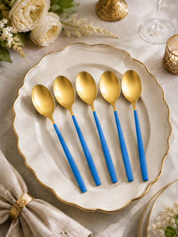 YELONA - Premium Dinner Spoon For Beautiful and Modern Table Settings (Pack of 5)