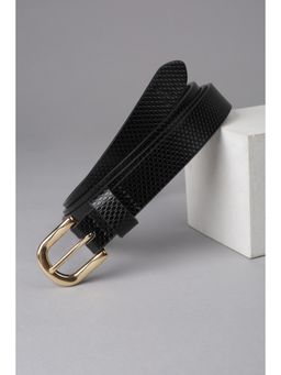 Van Heusen - Women Black Textured Casual Belt