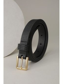 Van Heusen - Women Black Textured Casual Belt
