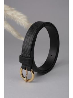 Van Heusen - Women Black Textured Casual Belt