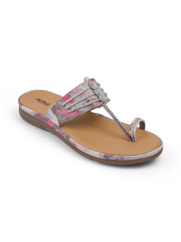 PEPPER - Kolhapuri Grey Sandals
