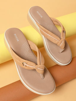 ROCIA - Beige Women Comfort Knotted Sandals