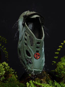 The Souled Store - Official Naruto: Kakashi Olive Men Clogs