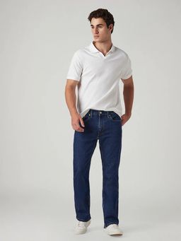 Levi's - Blue Men 527 Mid Rise Bootcut Fit Cotton Stretch Blend Jeans