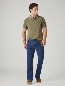 Levi's - Blue Men 517 Mid Rise Bootcut Fit Cotton Stretch Blend Jeans
