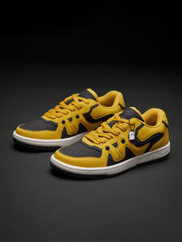 The Souled Store - Originals UBZ : Yellow Men Low Top Sneakers
