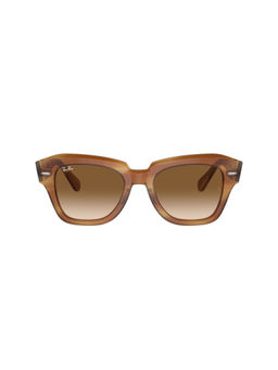 Ray-Ban - Unisex UV Protected Brown Lens Square Sunglasses - 0RB218614035152