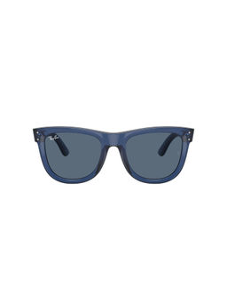 Ray-Ban - Reverse Unisex UV Protected Blue Lens Square Sunglasses - 0RBR0502S67083A50