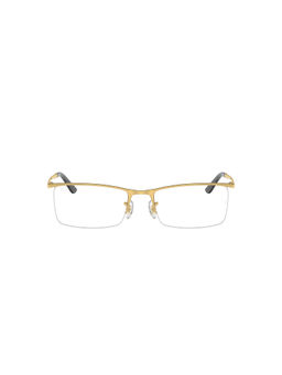Ray-Ban - Men Gold Rectangle Eyeglass Frames - 0RX6323I250052
