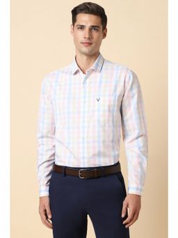 Allen Solly - Men Multi-Color Slim Fit Check Full Sleeves Formal Shirt