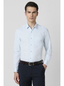 Peter England - Men Turquoise Slim Fit Formal Shirt