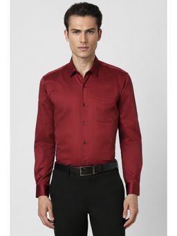 Peter England - Men Red Regular Fit Formal Shirt