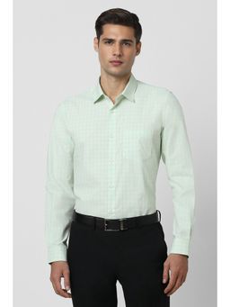 Peter England - Men Green Slim Fit Formal Shirt
