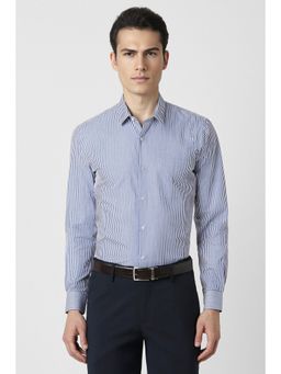 Peter England - Men Navy Blue Slim Fit Formal Shirt