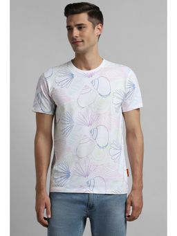 Simon Carter - White Printed T-Shirt