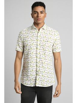 Simon Carter - Off White Printed Shirt