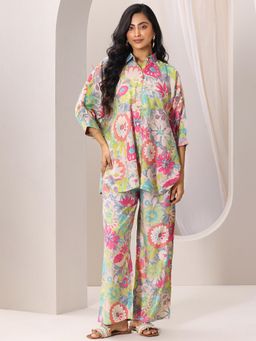 Libas - Multi Printed Silk Blend Co-Ords for Women