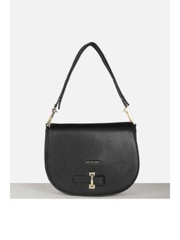 Van Heusen - Women Black Solid Casual Shoulder Bag
